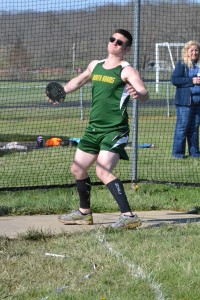North Adams senior Kyle Boerger competes in the Discus Throw at this week’s West Union Invitational track meet. Photo by Mark Carpenter - People's Defender