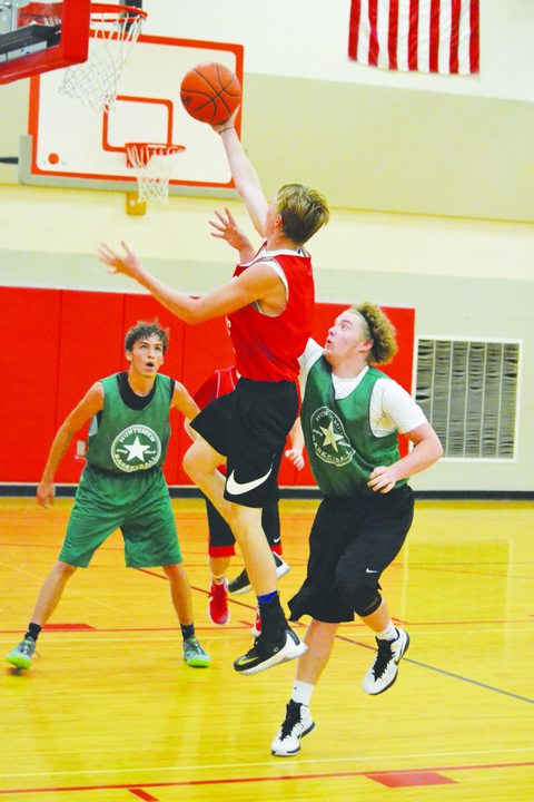 Peebles' Bostin Robinson soars to the rim in action last week against Huntington in the Hillsboro Shootout.