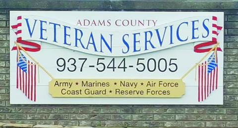 The Adams County Department of Veterans Services is located at 10835 State Route 41 in West Union.