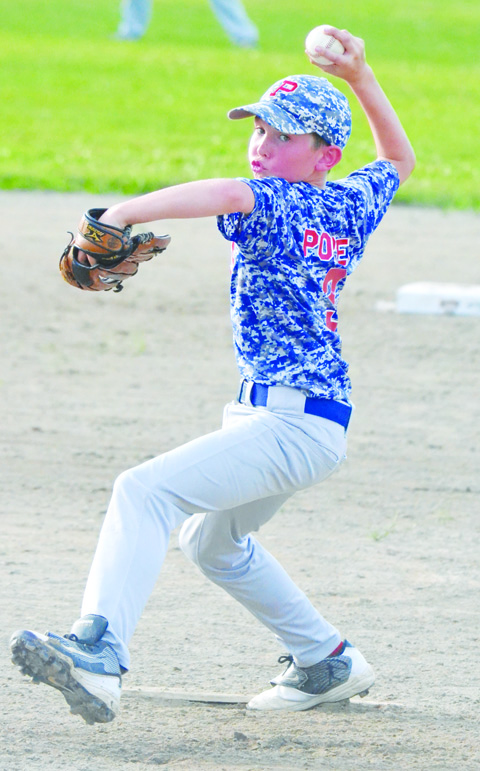 Right hander Zane Porter threw 3 2/3 scoreless and hitless innings for Peebles as the Indians captured the Class “C” Tournament with a 16-1 win over North Adams