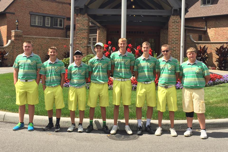 The 2016 West Union Dragons varsity golf team had the experience of a lifetime last weekend, playing a 36-hole tournament on the famed Canterbury Course in Cleveland. Here, the team is pictured at the course, from left, Jacob Pell, Elijah McCarty, Craig Horton, Eli Fuller, Tyler Fowler and Coach Carl Schneider.