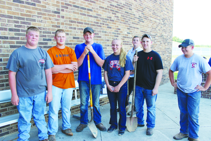 These hard-working and dedicated FFA members from Adams County schools were an integral part of the process of preparing for the annual Junior Fair Beef BBQ.