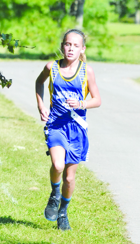 With a time of 14:06, Manchester eighth grader McKenzie Morrison was the junior high girls champion of the 2016 Dragon Run.