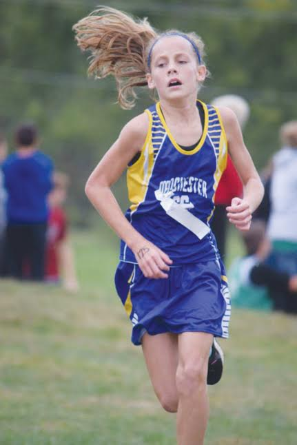 Manchester’s Mckenzie Morrison is the 2016 SHAC Junior High Girls champion, winning last Saturday’s race in a time of 11:51.