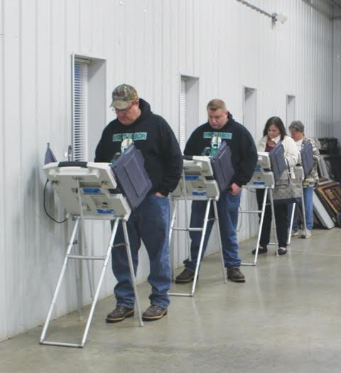 The turnout of voters was steady on Tuesday as voters made choices on both the local and national levels, including numerous local levies.