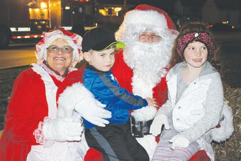 Santa and Mrs. Claus made another appearance in the county, stopping by the Peebles Hometown Christmas celebration.