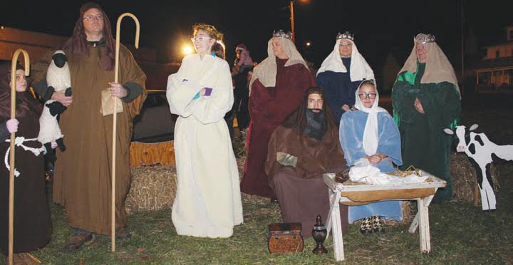 This live nativity scene was part of the Hometown Christmas celebration on Dec. 3 in Peebles.