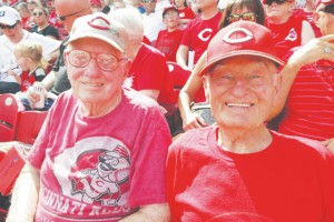 Local veteran fires first pitch