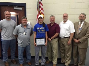 Burns honored by BOE