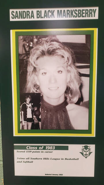 1983 NAHS graduate and multi-sport star Sandra Black Marksberry was also inducted into the schools Athletic Hall of Fame.