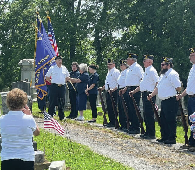128561310_web1_Tranquility-1
Memorial Day services were held all over the county last Sunday and Monday, this one at the Tranquility Community Church and Cemetery. (Photo by Sherry Larson)