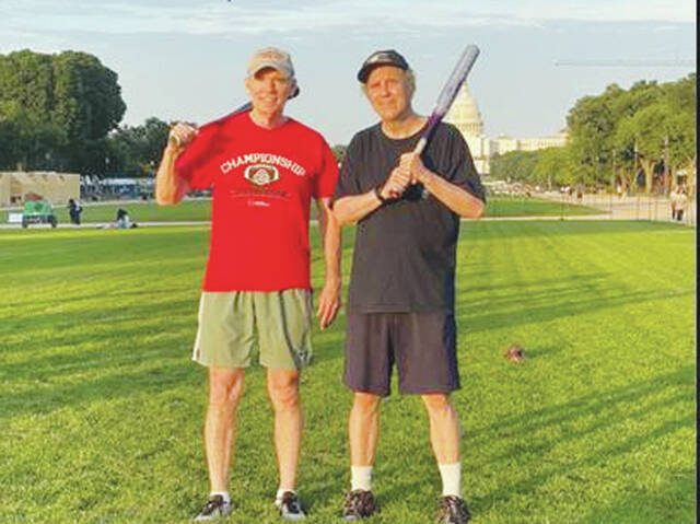 128648472_web1_PortmanBrownSoftball
Ohio senators Rob Portman and Sherrod Brown recently competed for the final time in their traditional bipartisan softball game. (Photo provided)
