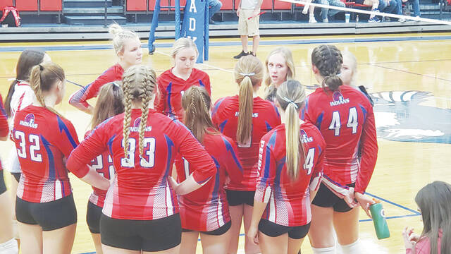 Coach Annie Gustin and the Peebles Lady Indians are closing in on the small school division title in the Southern Hills Athletic Conference. (Photo by Mark Carpenter)