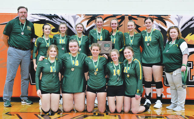 The 2022 North Adams Lady Devils volleyball squad finished as Division II District Runners-Up. (Photo by Tim Daulton)