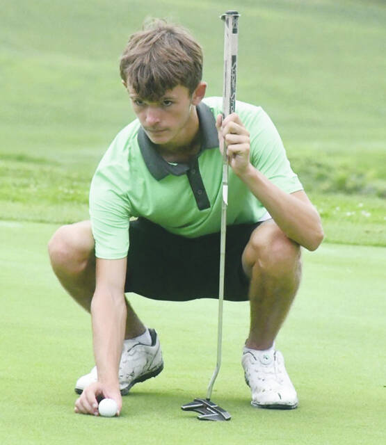 West Unions Chase Taylor earned Second Team Division III All-District Golf recognition. (Photo by Mark Carpenter)