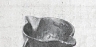 
			
				                                The Slut lamp pictured wass owned by Mrs. Wilson (Merdith) Knox of West Union who coincidentally is the great-great-granddaughter of John Fisher. Fisher at different times owned and operated the Brush Creek Furnace at Cedar Mills and the Brush Creek Forge Furnace at Bloody Bridge.
 
			
		