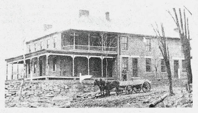 A view of the Valley house is shown. The photo is courtesy of Robert O. Blanton and shows the hotel as it appeared about 1910.