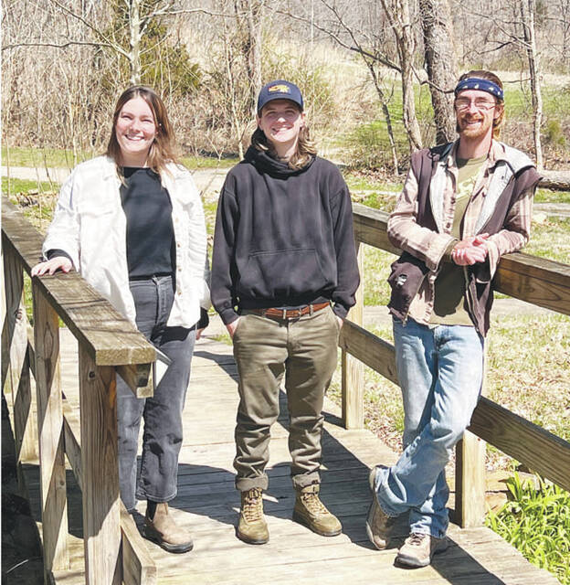 Executive Director Victoria Brown, Executive Chef Blake Larson, and Land Manager Chip Blount at the Hope Springs Institute. (Photo by Sherry Larson)
