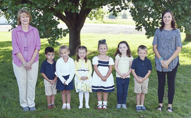 Class photo of the Peebles Church of Christ first preschool class. (Photo provided)