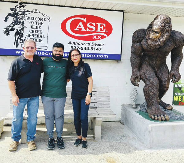 The former Knauff Grocery, now the Blue Creek General store is changing hands. The evolution continues. Steve and Alice Sanada are proud to pass the torch to Ashwin Patel. Nish, as he is known, is a young man with a lot of energy. He is committed to filling the needs of the community by constantly improving the store. Stop in to meet him and share your thoughts and needs with him.	Steve and Alice will stay on through the end of the month to help with the transfer and to express their heartfelt thanks to all the great folks that have supported them over the years.	They will then enter into a slower paced life in retirement.