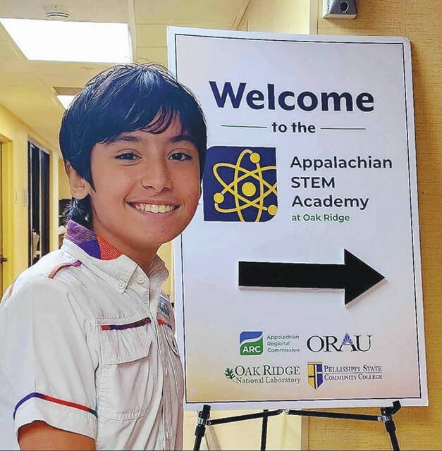 Eros Dunkin, a North Adams High School 7th grade student, was recently chosen to represent Ohio as one of only 26 students from a 13-state region for the 2023 Appalachian Regional Commission (ARC) Appalachian STEM Academy at Oak Ridge, Tennessee.