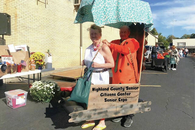 Husband and wife, Jo (left) and Gene (right) Fetters were the 2022 costume contest winners at the Highland County Senior Citizens Centers Healthy Halloween Senior Expo event. This year the event will be held at 185 Muntz Street in Hillsboro. The public is invited and admission is free.