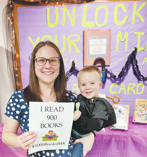 Julia and Wesley are participants in the 1,000 Books Before Kindergarten Program. Wesley has read 900 books so far. Congratulations and keep shooting for the stars!