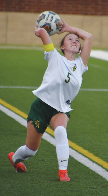 Senior Kenlie Jones led the Lady Devils in scoring this season with 27 goals and 12 assists. (Photo by Mark Carpenter)