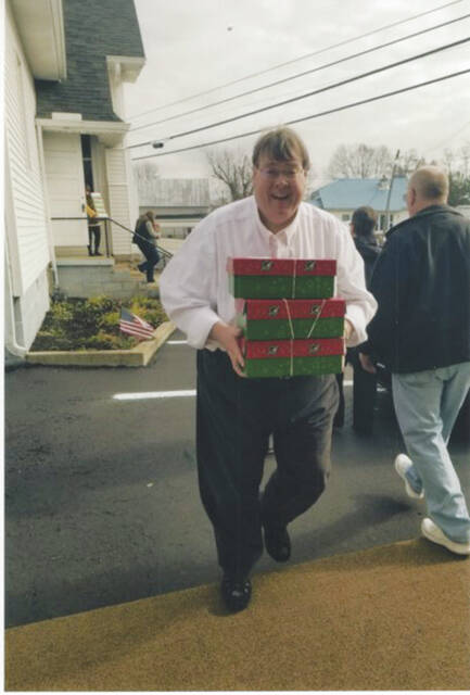 Judge Roy Gabbert participates in a recent Operation Christmas Child. (Photo provided)