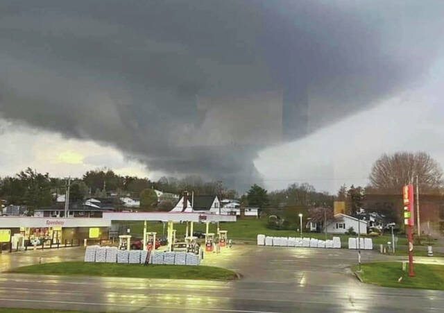 130506388_web1_Tornado
This was the scene in the skies over West Union on Tuesday, April 2 as strong storms and a confirmed tornado ravaged the county. (Photo provided)