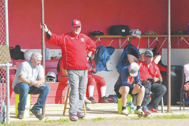 130571531_web1_McFarland
Coach Doug McFarland and the Peebles Lady Indians will host Albany Alexander on May 6 in a Division III sectional semi-final battle. (Photo by Mark Carpenter)