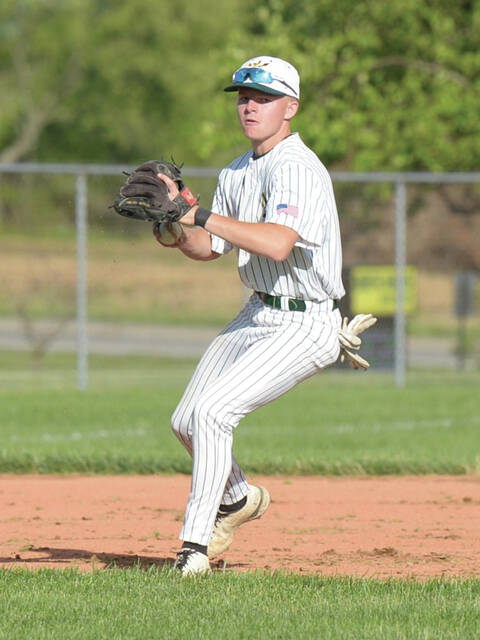130628161_web1_Daulton
North Adams senior Easton Daulton completed his final season with the Green Devils hitting .344 with 12 runs batted in. (Photo by Tim Daulton)