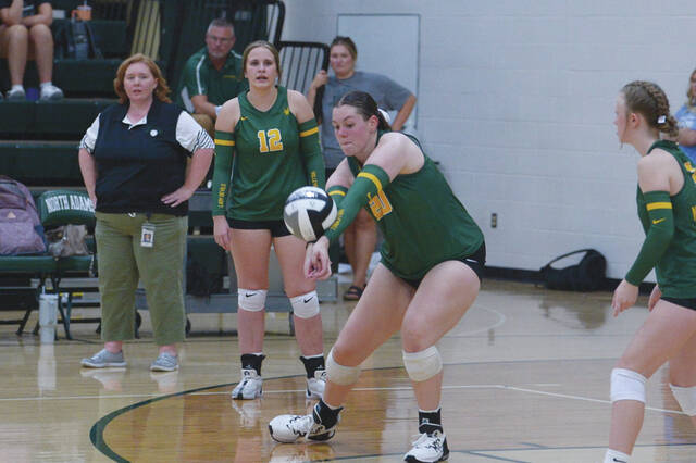 130864239_web1_NAVB-1
North Adams Aulbrea Meade makes a return in the Lady Devils season-opening win over Minford. (Photo by Tim Daulton)