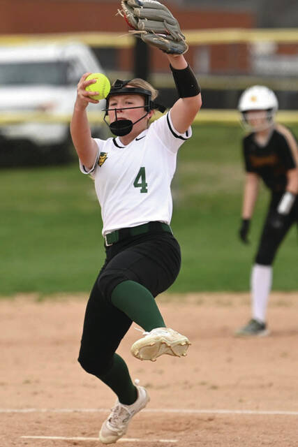 131420484_web1_Tong
North Adams Jerzi Tong delivers a pitch in the first inning of the Lady Devils loss at Paint Valley on April 2.(Photo by Tim Daulton)