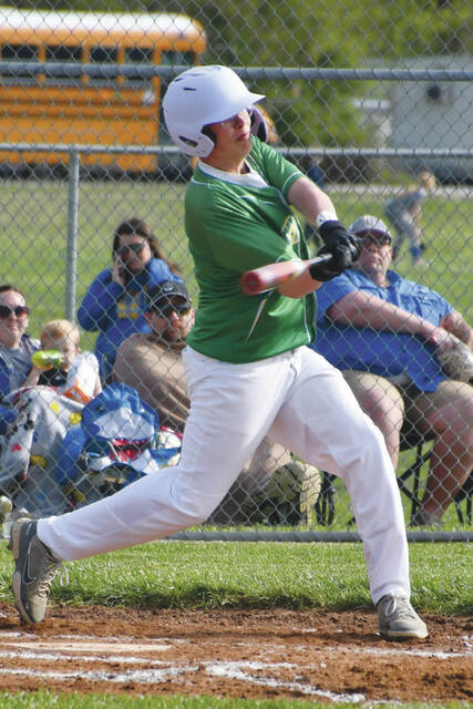 131470898_web1_Ferguson
West Union infielder Ashton Ferguson went 2 for 3 with an RBI in the Dragons 9-7 win over New Boston on April 22. (Photo by Mark Carpenter)
