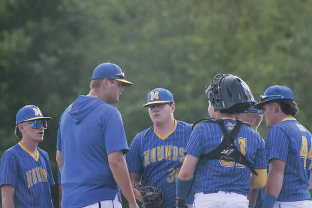 131504604_web1_TreyMeade
First-year head coach Trey Meade has his Manchester Greyhounds playing well and the #5 seed in the upcoming Southeast District Division VI district tournament. (Photo by Amillion Brown)
