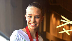 
			
				                                Dayzee Wheeler (left) and Hannah Dunlap traveled to Rapid City, South Dakota recently to compete in the USTA National Championship. (Photo Courtesy of Crystal Dunlap)
 
			
		