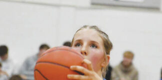
			
				                                Peebles sophomore Kendall Myers continued her outstanding sophomore season with a 20-point effort in the Lady Indians loss t West Union on February 5. (Photo by Mark Carpenter)
 
			
		
