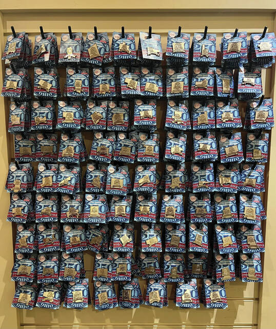 The pins are now on sale at the Statehouse Museum Shop, 1 Capitol Square, Columbus.