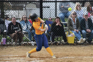 Lady Hounds overcome five-run deficit. but fall in extra innings in opener