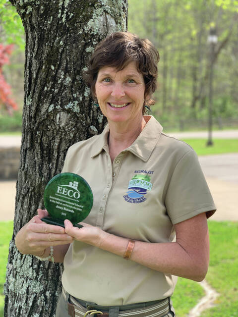 Blue Creek residentJenny Richards, longtime naturalist at Shawnee State Park with the Ohio Department of Natural Resources (ODNR), has been named <em>Environmental Educator of the Year</em> by the Environmental Education Council of Ohio. (Photo provided)