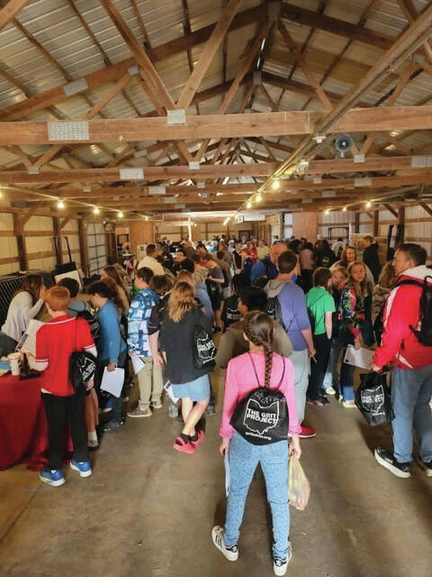 Over 2,000 students gathered at the Brown County Fairgrounds last week as part of the STEAmology program. (Photo provided)
