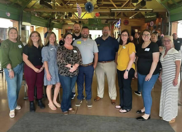 From left,Amy Jo Queen, Amber Dunseith, Joy Lytle, Jenni Elliott, Mat Reno, Matt Taske, Nick Brown, Jamie Wheeler, Randi McFarland Franklin and Kelley McCann. (Photo provided)