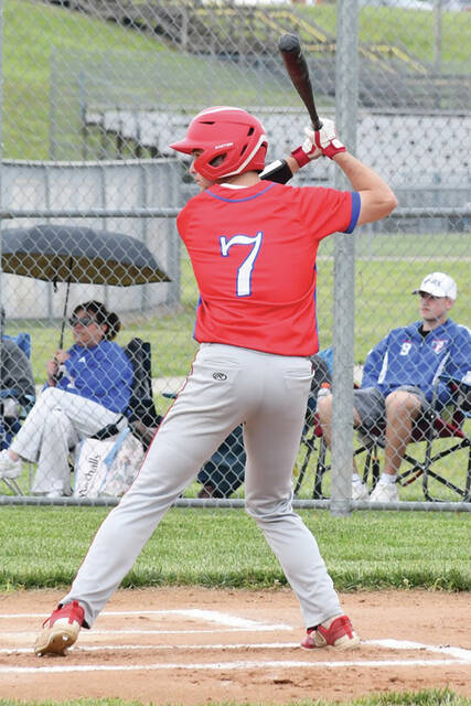 Senior Nash Grooms hit .323 in his final season of Peebles baseball, driving home 21 runs and stealing 18 bases. (Photo by Mark Carpenter)