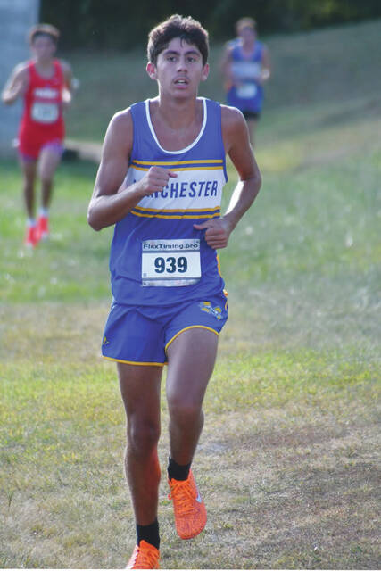 Manchesters Ryan Butcher-Raines will be taking his running talents to Shawnee State University this fall. (Photo by Mark Carpenter)