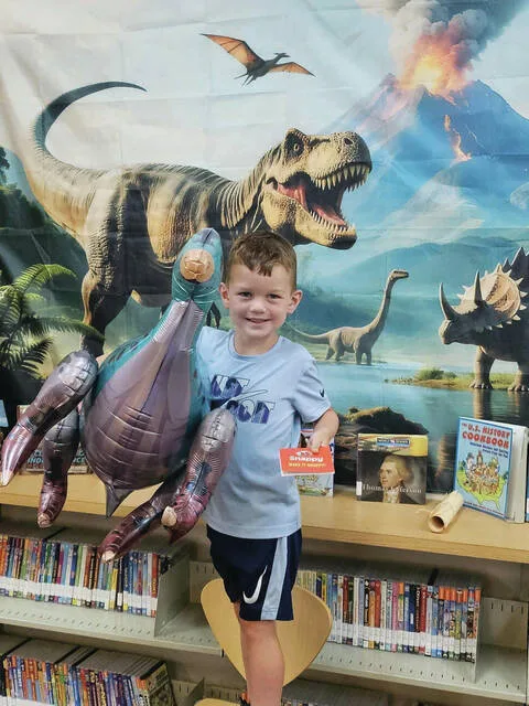 Congratulations to Hudson, one of the North Adams Librarys Weekly Pizza Drawing winners!