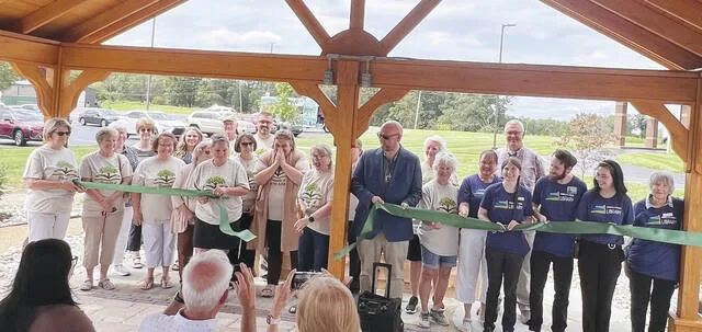 Adams County Library Director, Board of Directors, staff, and Friends of the NA Library at last Wednesdays Ribbon cutting and dedication. (Photo by Sherry Larson)