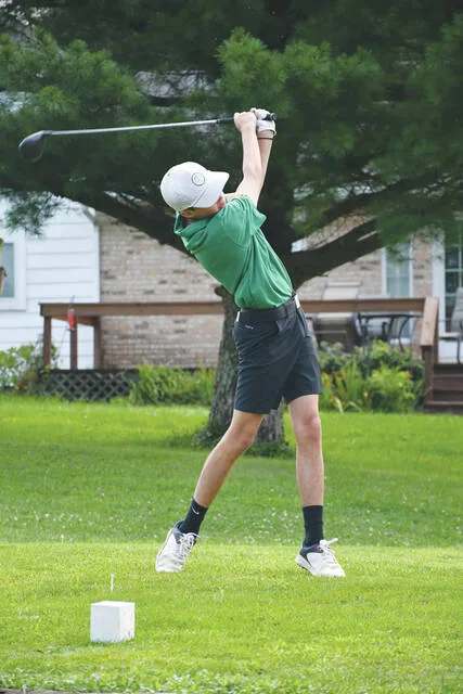 With his 18-hole total of 73, West Union senior Landen McIntosh was the individual champion of the 2026 Adams County Cup Tournament, held on August 13 at Hilltop Golf Course. (Photo by Mark Carpenter)