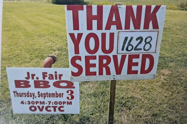 Beef BBQ serves 1,628