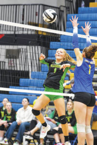 Lady Hounds get past West Union in four
